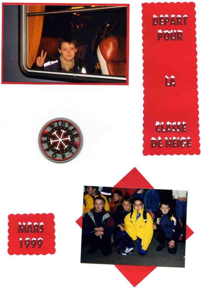départ classe de neige