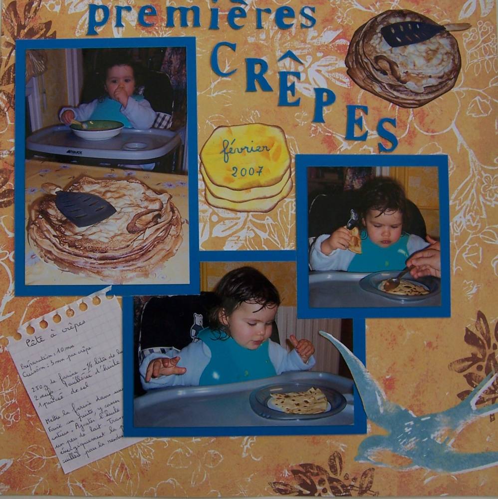 des crêpes pour la 1ère fois