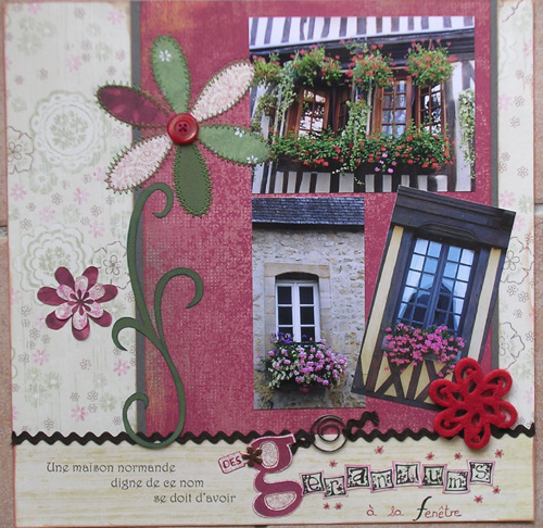 Des géraniums à la fenêtre