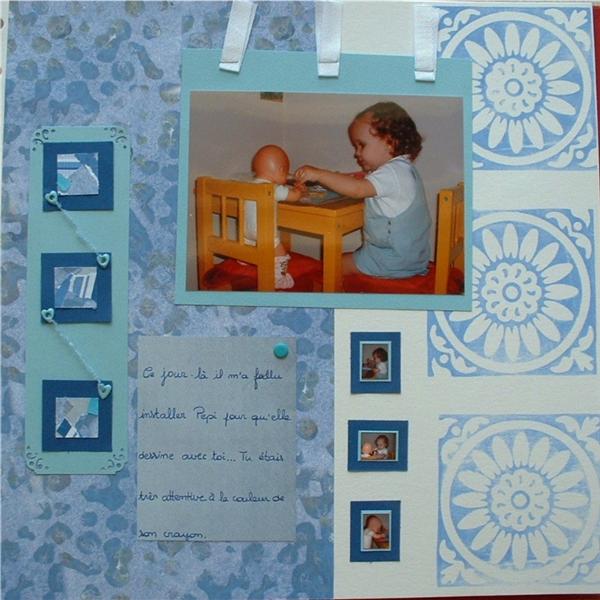 Dessin avec Pépi la poupée