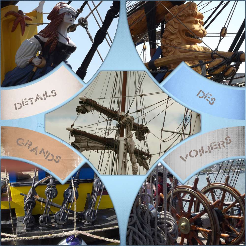 détails des grands voiliers