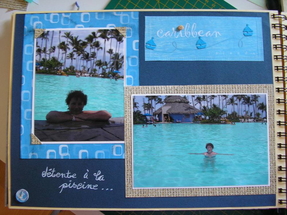 détente à la piscine