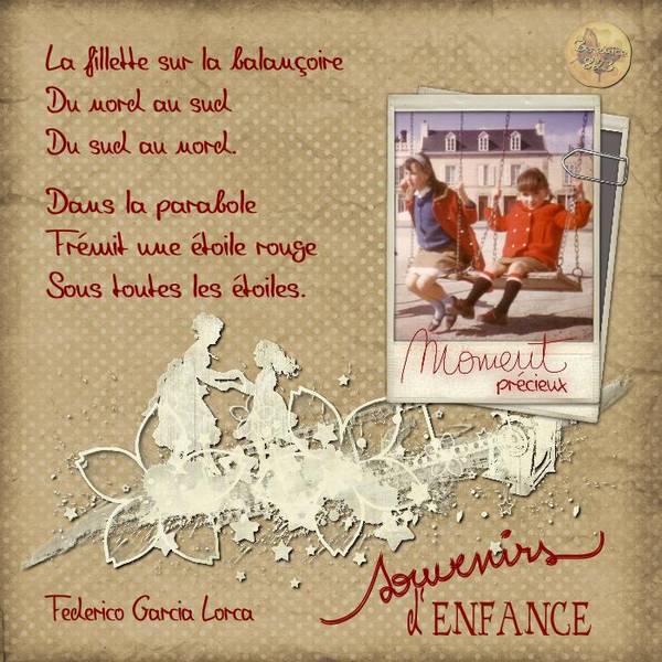 Deux demoiselles sur une balançoire