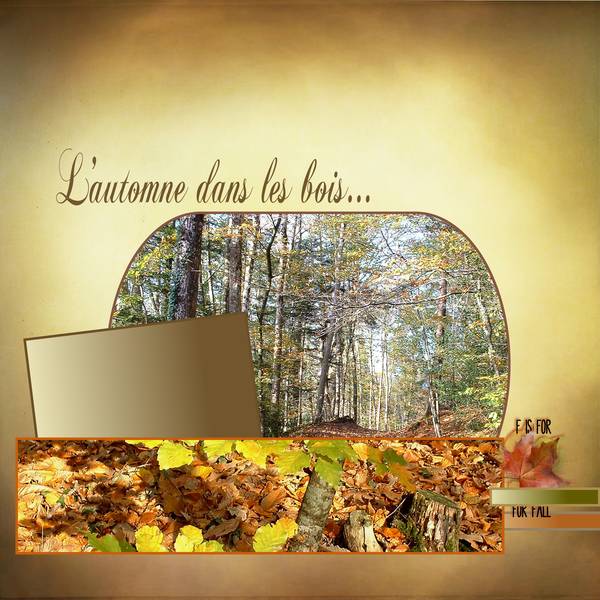 Dictée Mamyrose - automne.