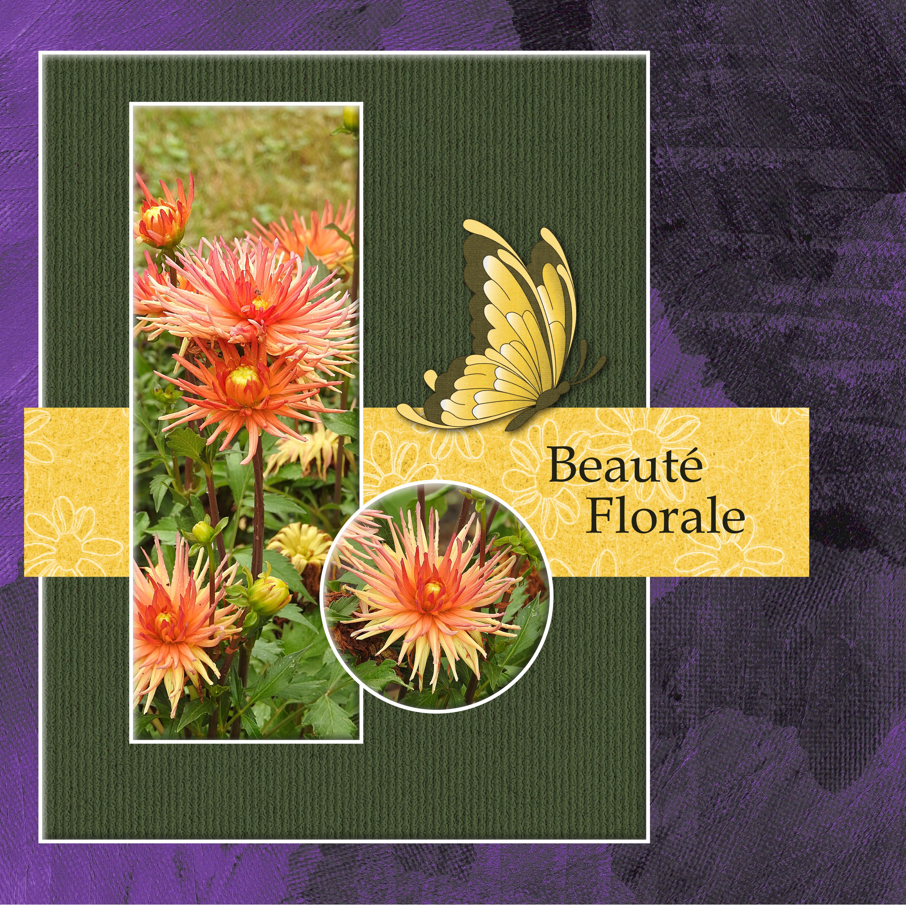 DICTEE POUR LA RENTREE - BEAUTE FLORALE