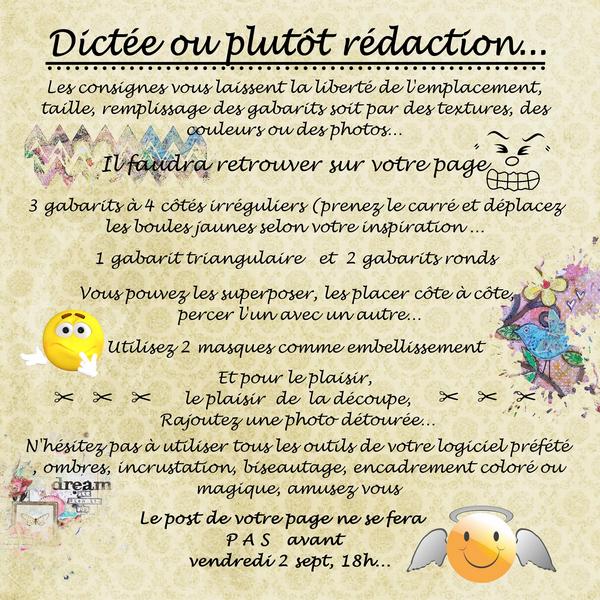 Dictée qui n'en est pas une