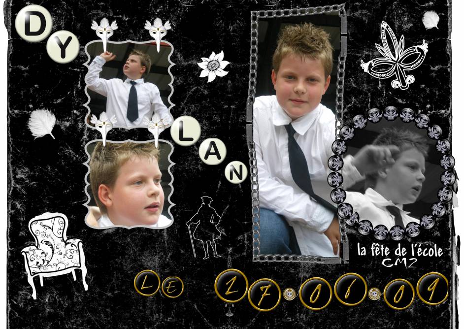 dylan à sa fete de l'école