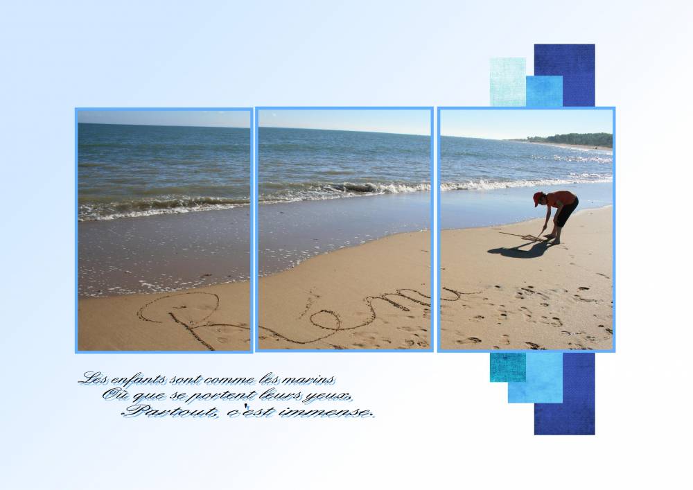 écrire sur le sable