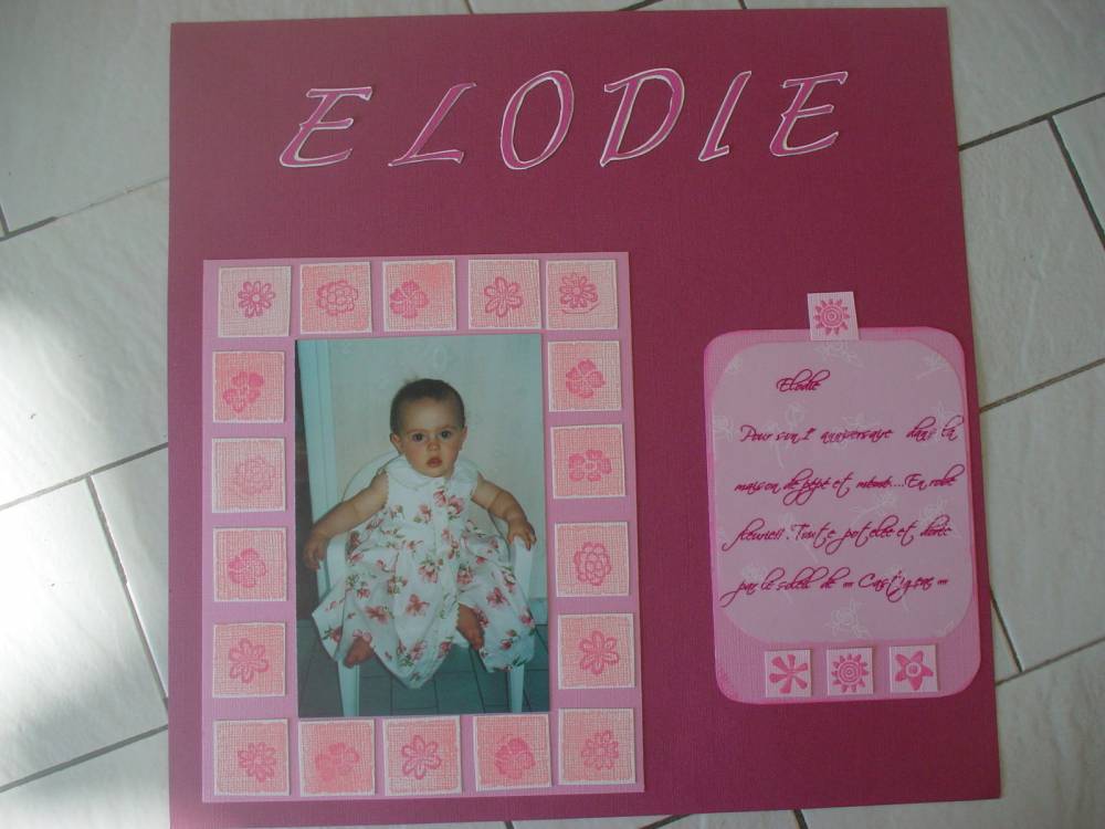 Elodie a 1 an