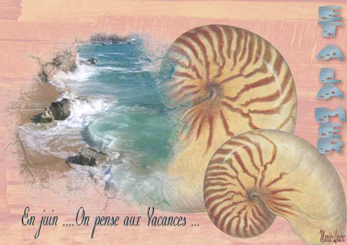 En juin ...on rêve de vacances à la mer ......