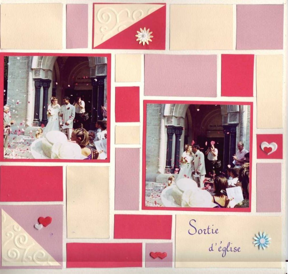 en sortant de l'église page de droite