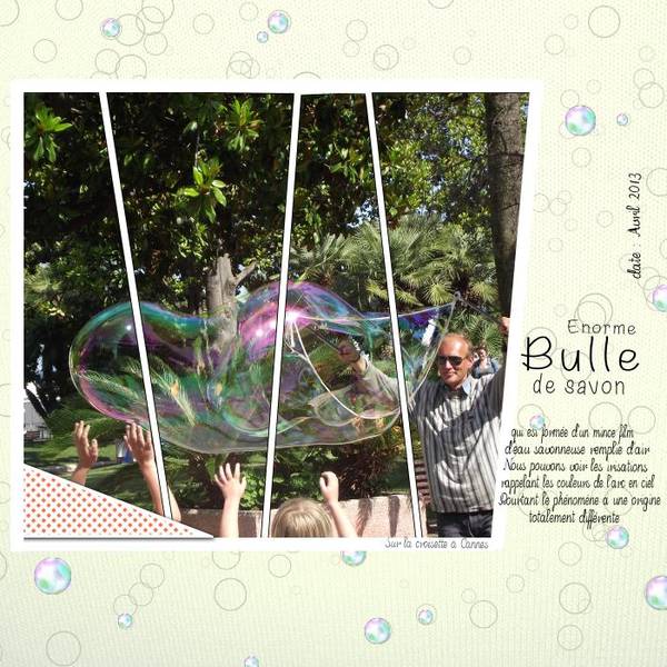 énorme bulle de savon