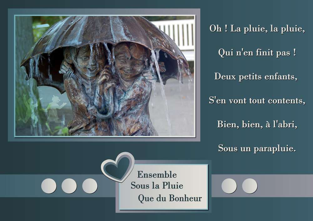 ENSEMBLE SOUS LA PLUIE - QUE DU BONHEUR