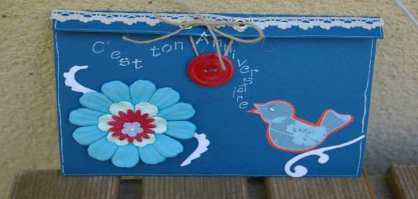 enveloppe carte anniversaire