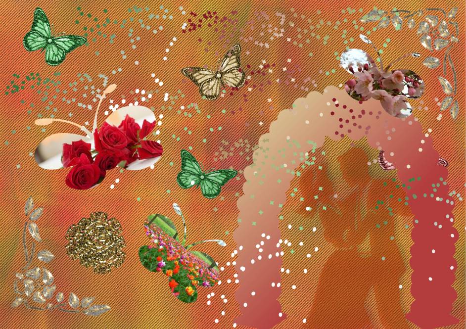 Envolée de papillons pour des amoureux........