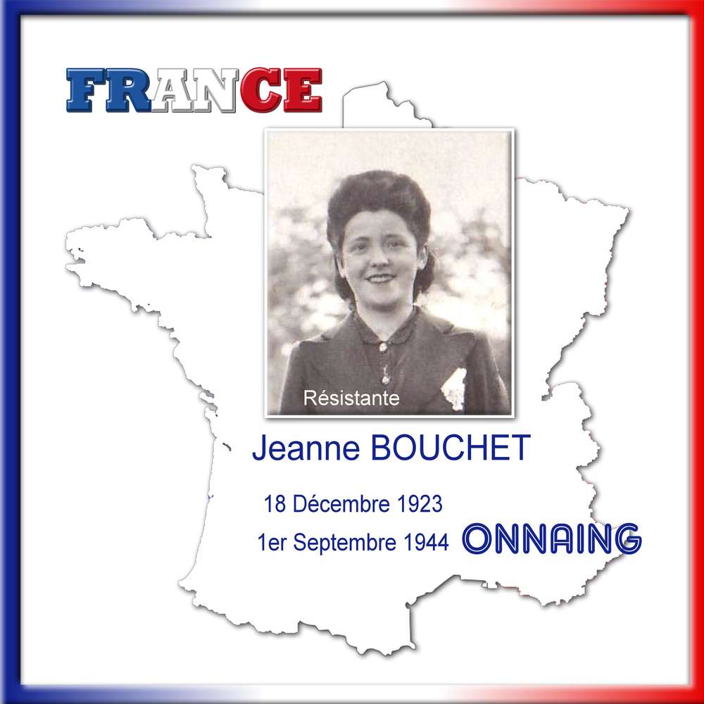 ESCAUDAIN - HOMMAGE AU SERGENT JEANNE BOUCHET (18/12/1923 - 1/9/1944)