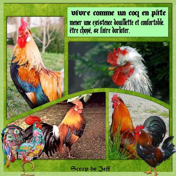 Etre comme un coq en pâte