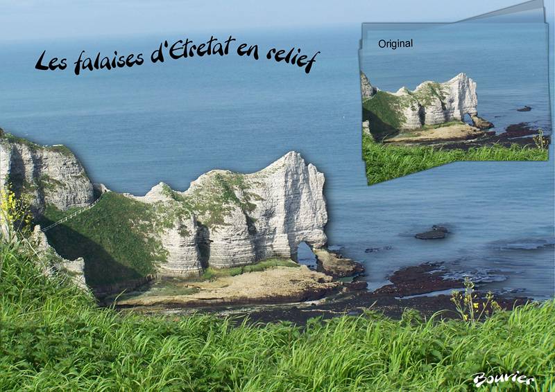 Etretat en relief