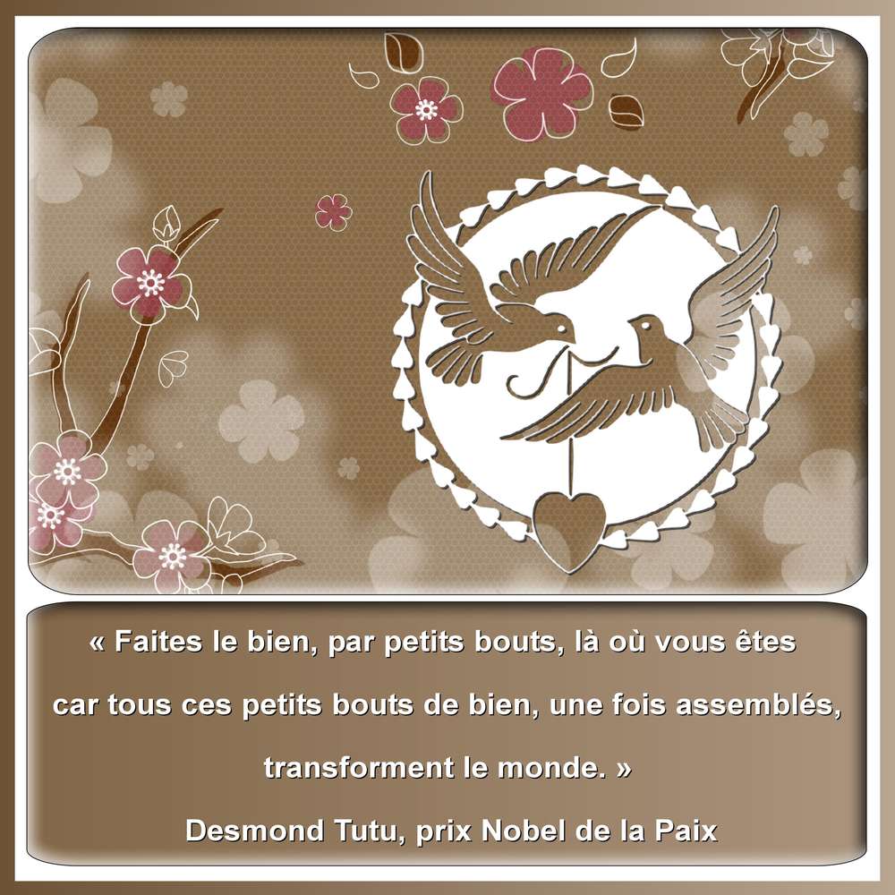 FAITES LE BIEN PAR PETITS BOUTS