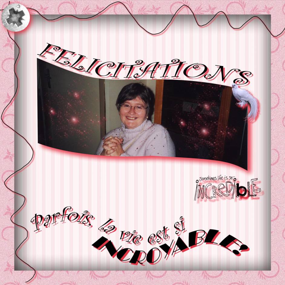 Félicitations maman