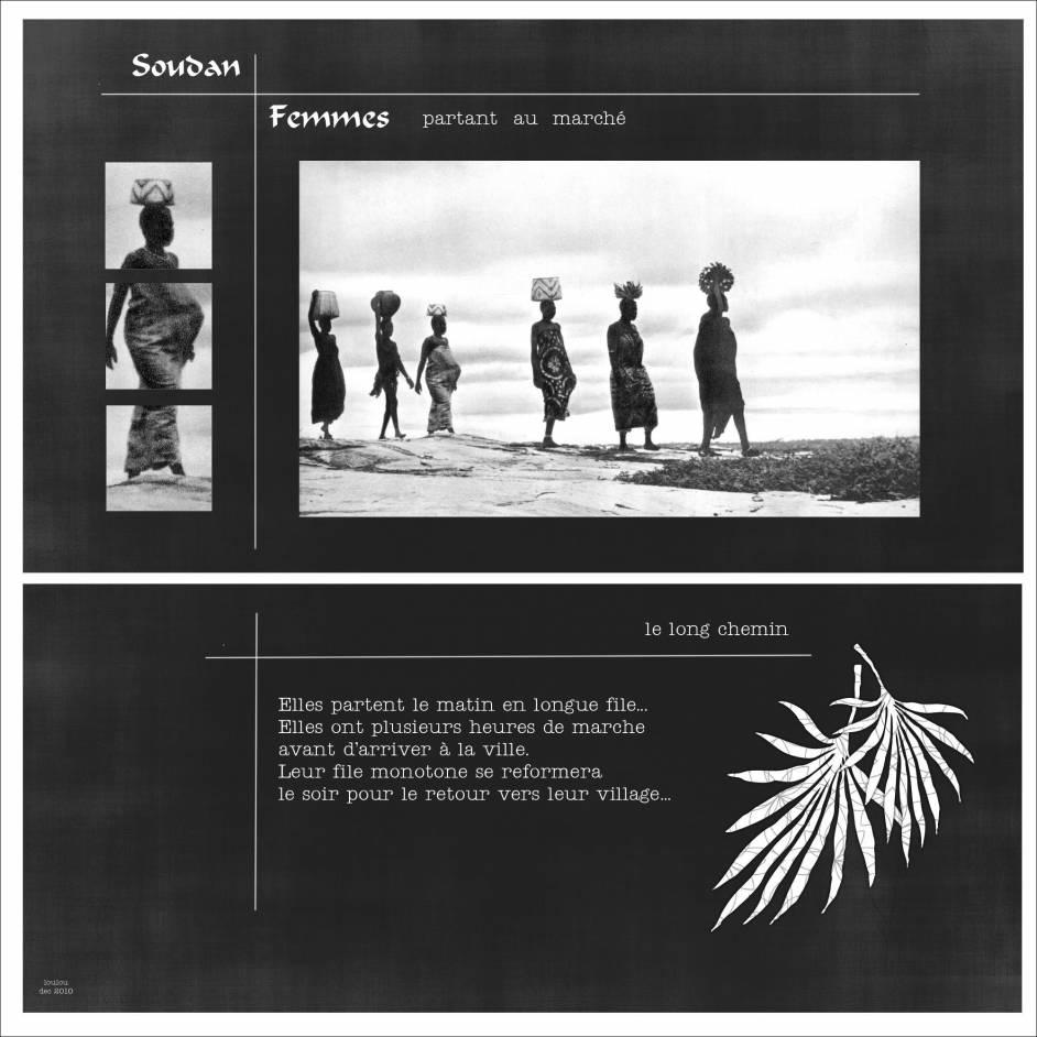 Femmes allant au marché