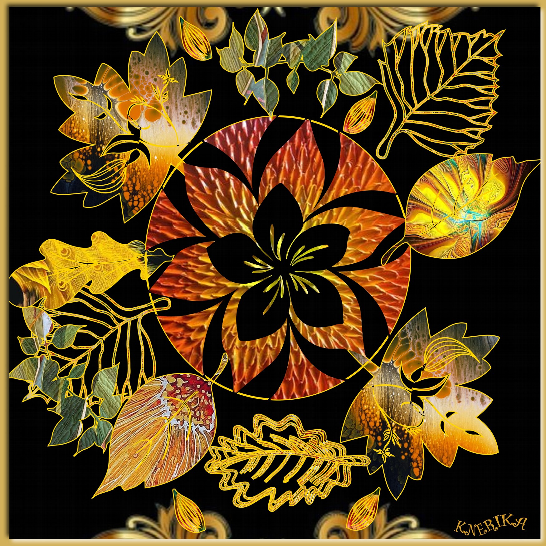feuilles en bouquet_Anne Marie