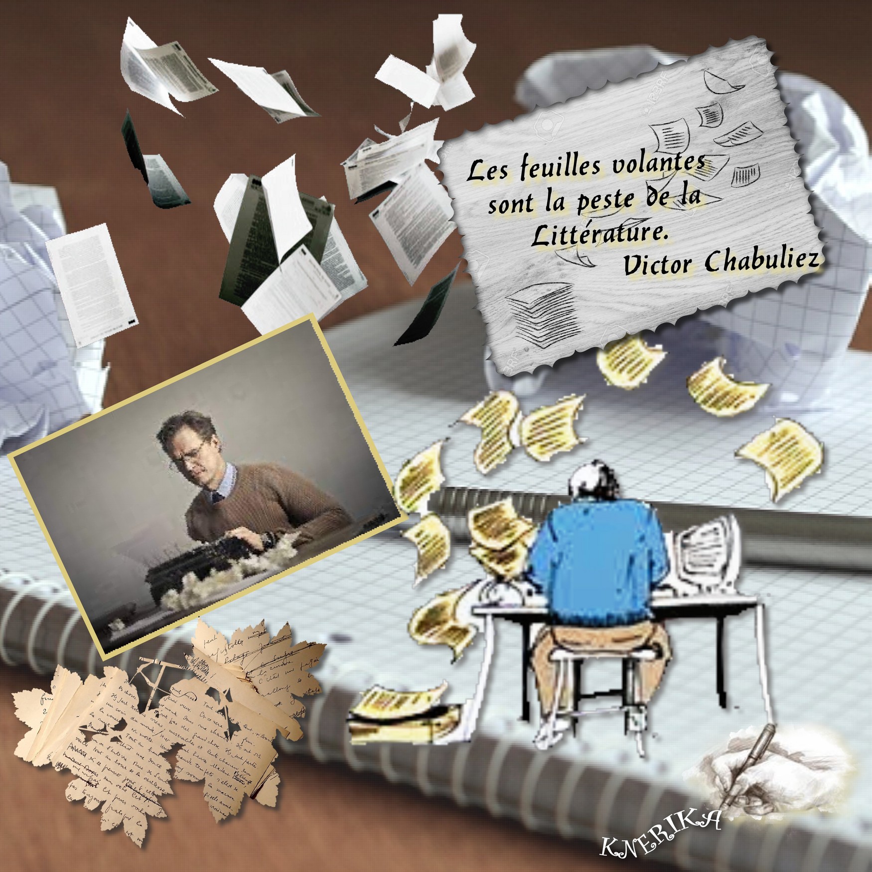 feuilles volantes  de l'écrivain, Anne Marie.jpg