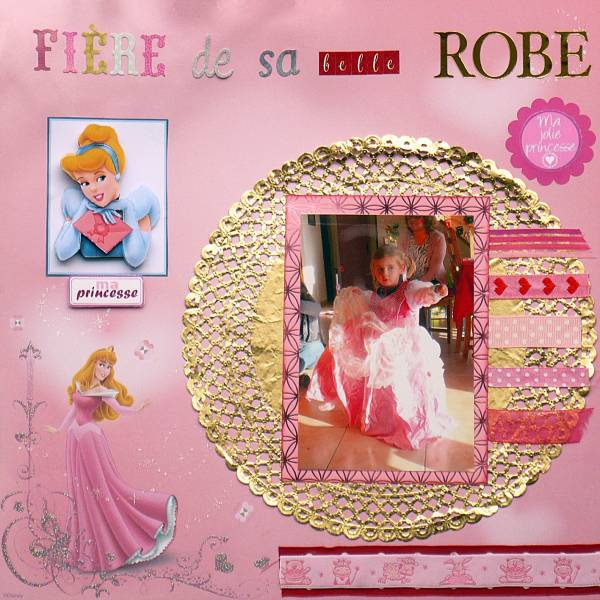 fière de sa belle robe