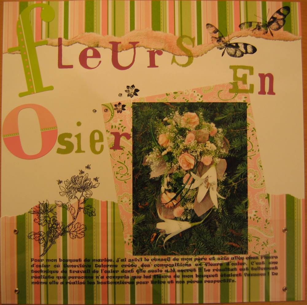 Fleurs en osier