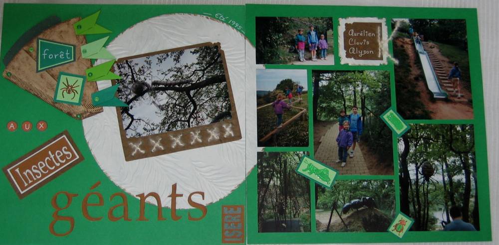Forêt aux Insectes géants (page double)