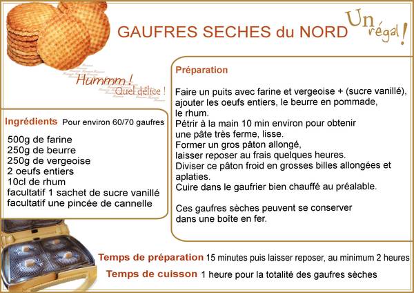 GAUFRES SECHES du NORD