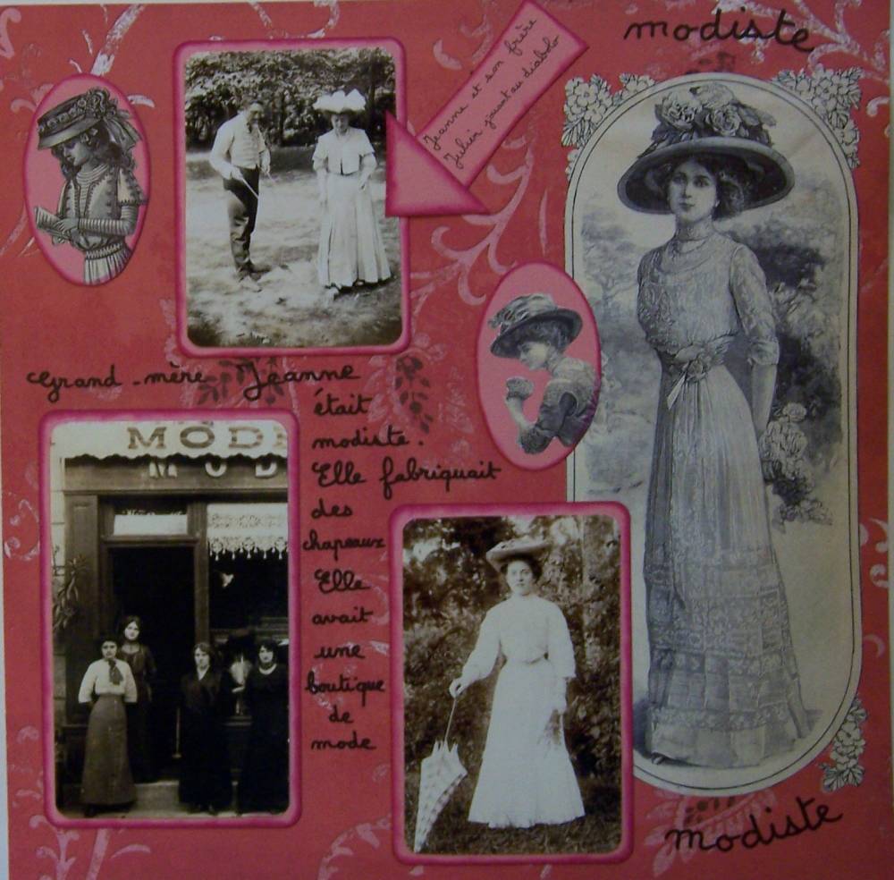 grand-mère était modiste