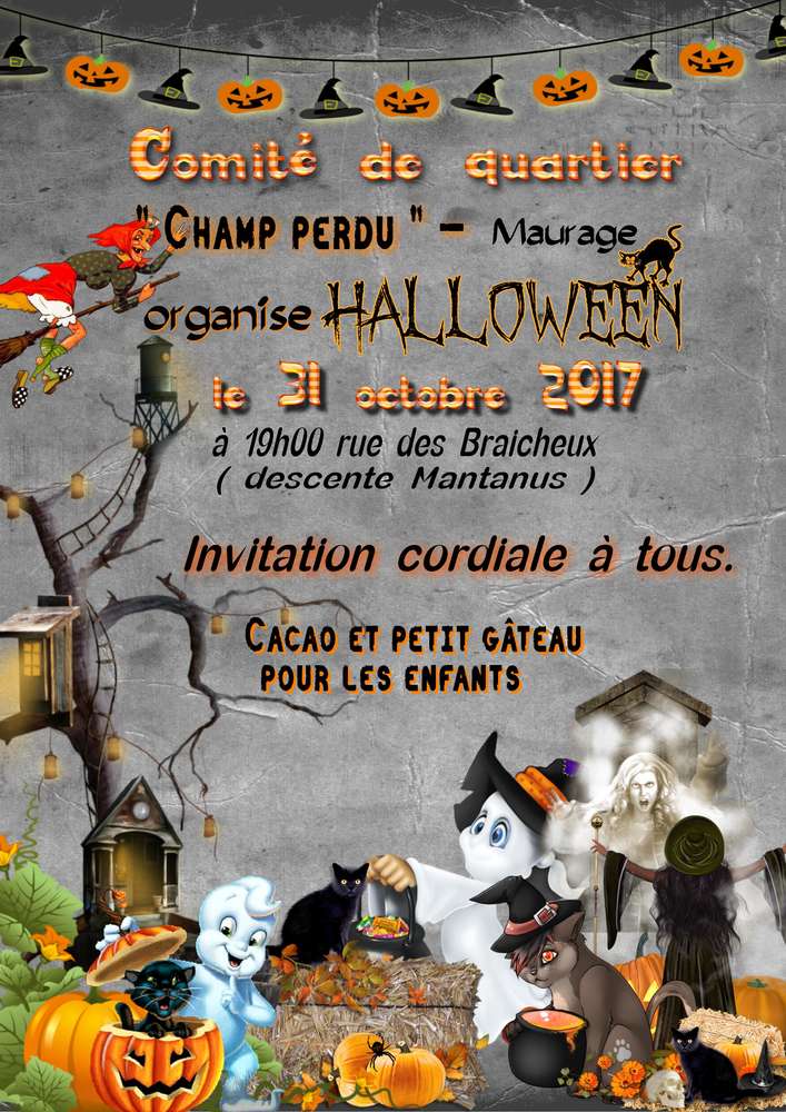 Halloween 2017 au "Champ perdu "