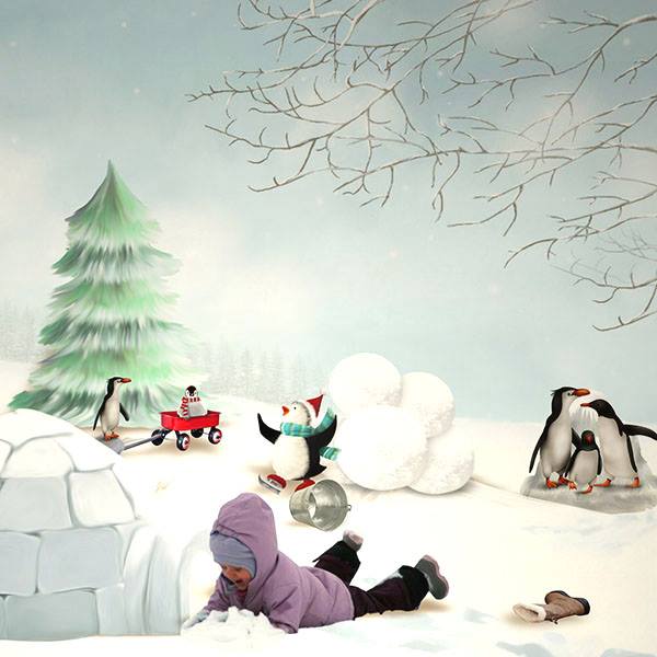 happy pingouin de tif scrap