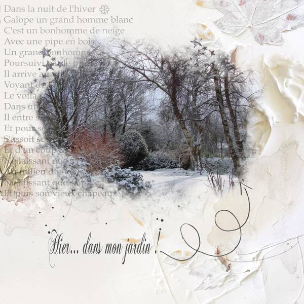 Hier dans mon jardin !...