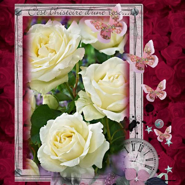 histoire de rose - défi karine