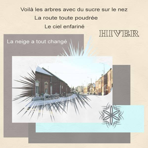 HIVER   LA NEIGE A TOUT CHANGE