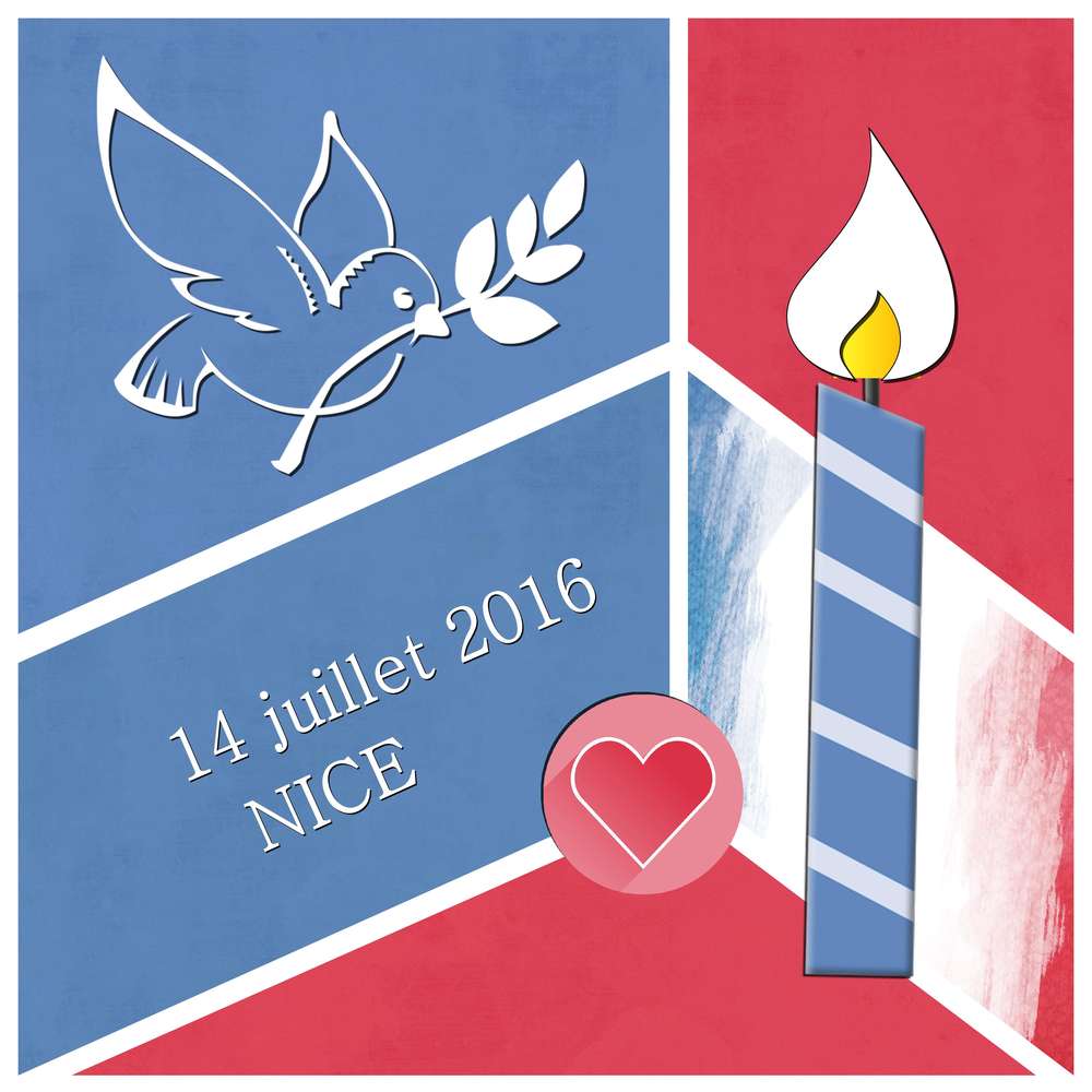 HOMMAGE -  14 JUILLET 2016 - NICE  (FRANCE)