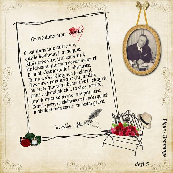 Hommage  à mon grand - père.