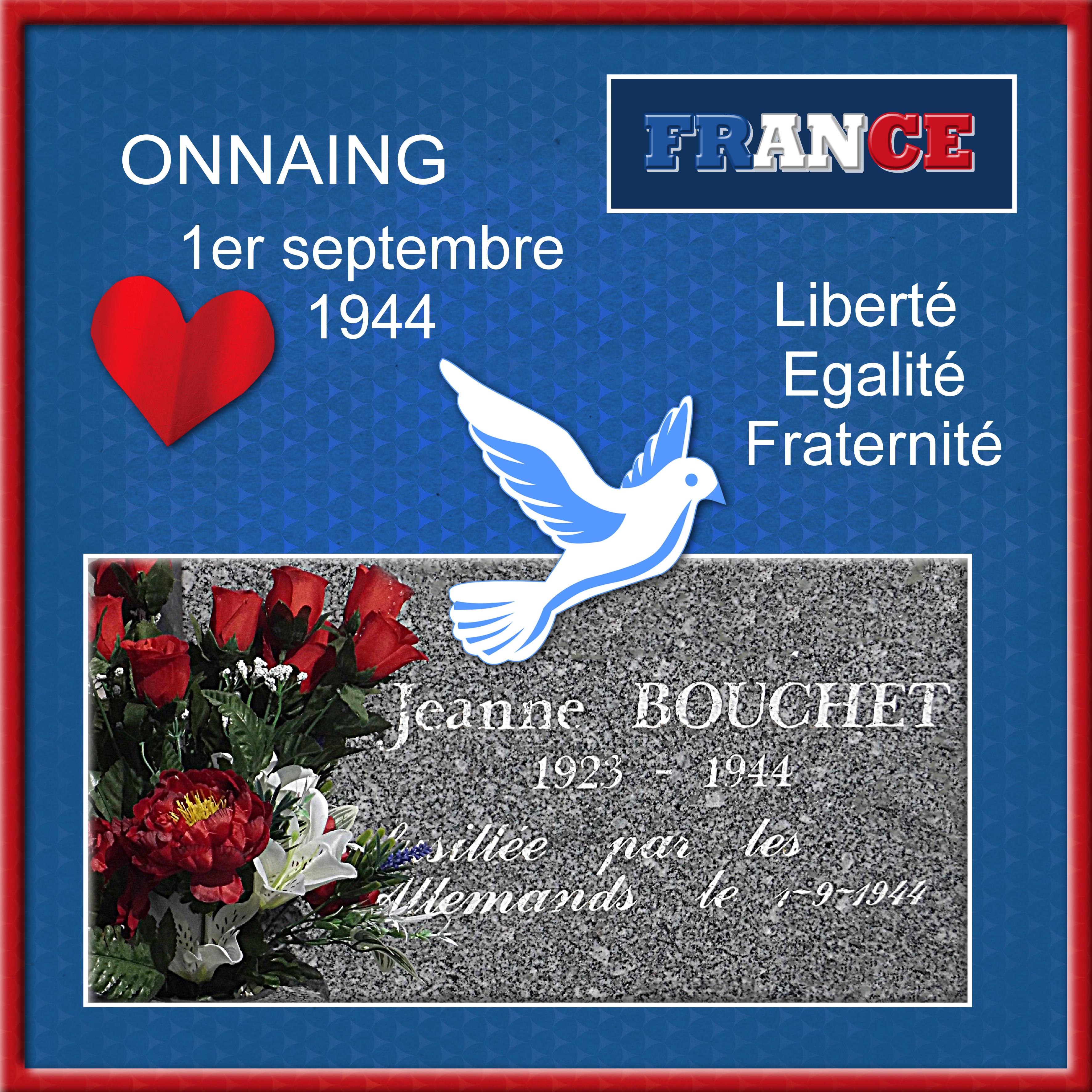 HOMMAGE AU SERGENT JEANNE BOUCHET (18/12/1923 - 1/9/1944)