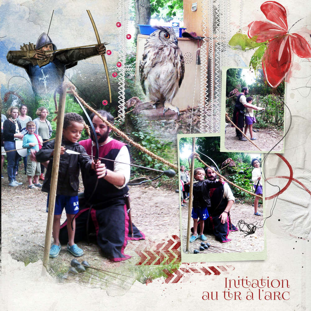 initiation au tir à l'arc à la fête médiévale