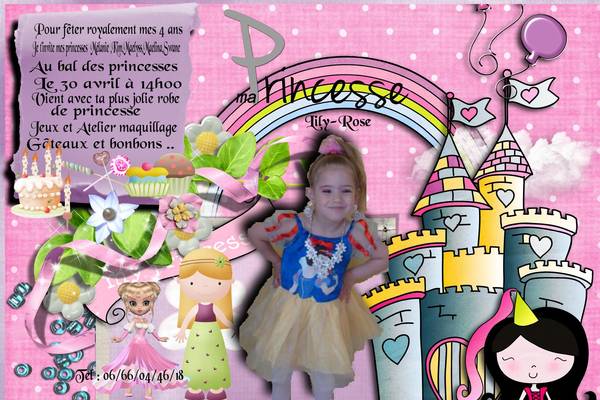 invitation bal des princesse