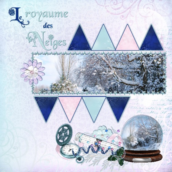 Jardin sous la neige