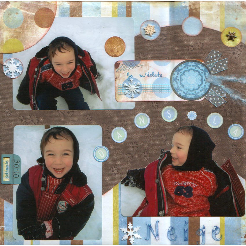 je m'éclate dans la neige