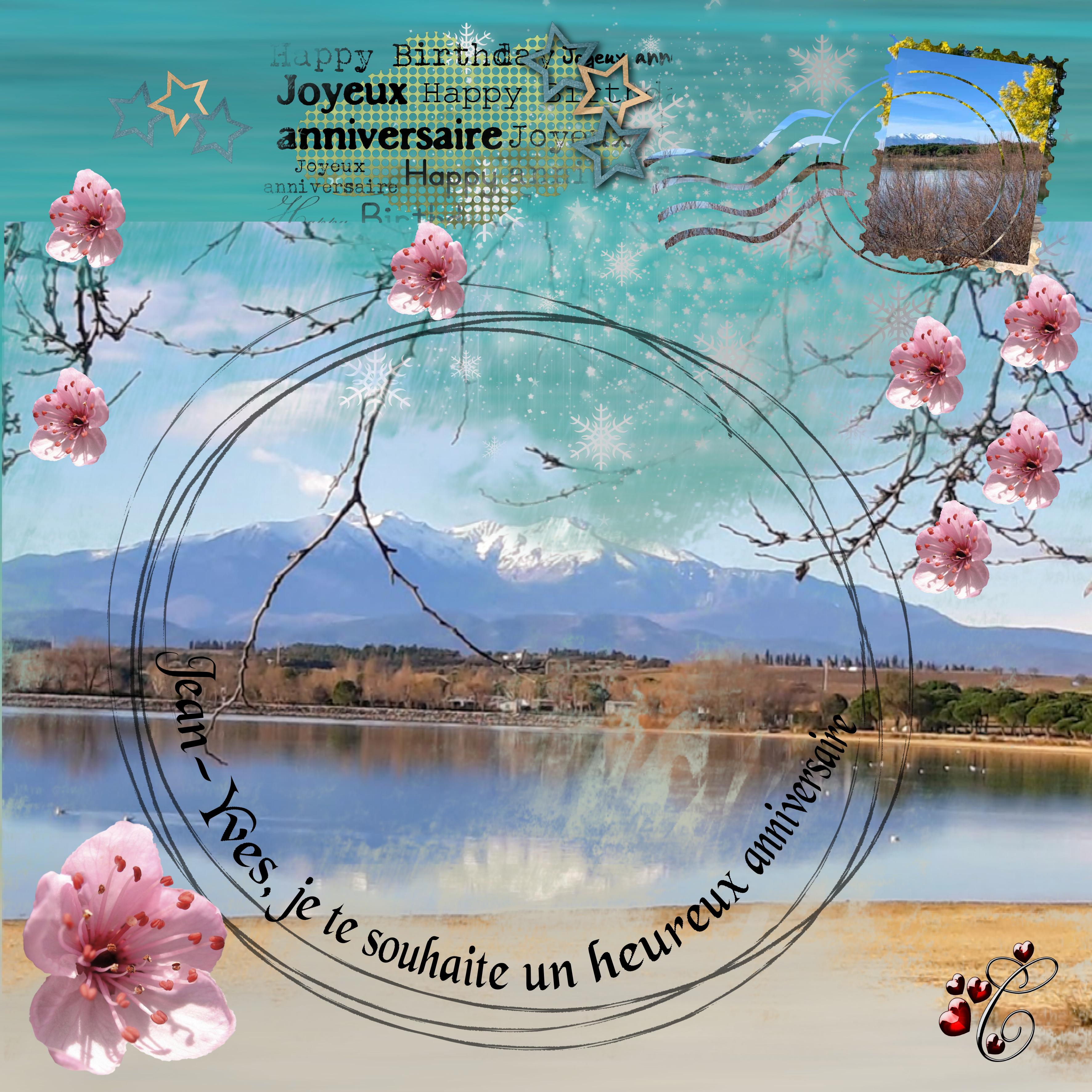 Jean-Yves. Anniversaire du Président du Club informatique de Saleilles  Christine