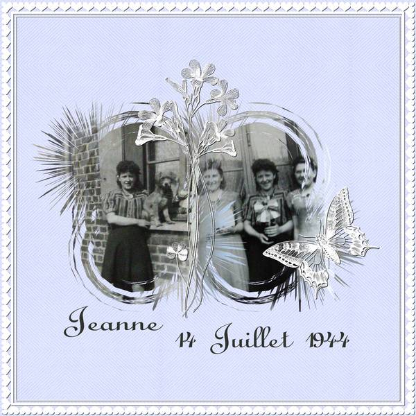 JEANNE BOUCHET le 14 JUILLET 1944