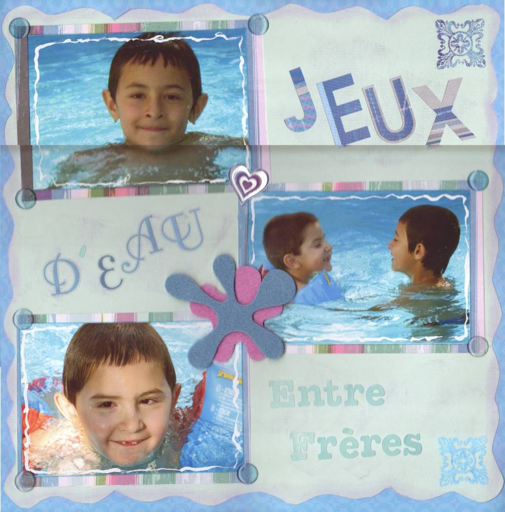 Jeux d'eau entre frères