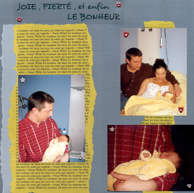 Joie, fierté et enfin le bonheur