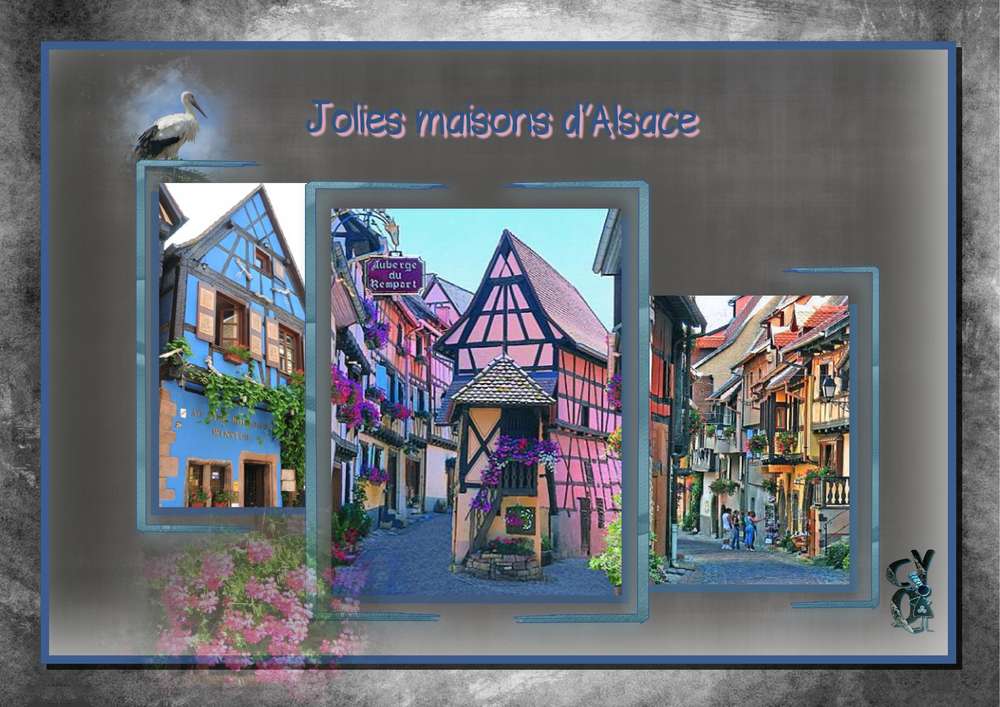 Jolies maisons d'Alsace