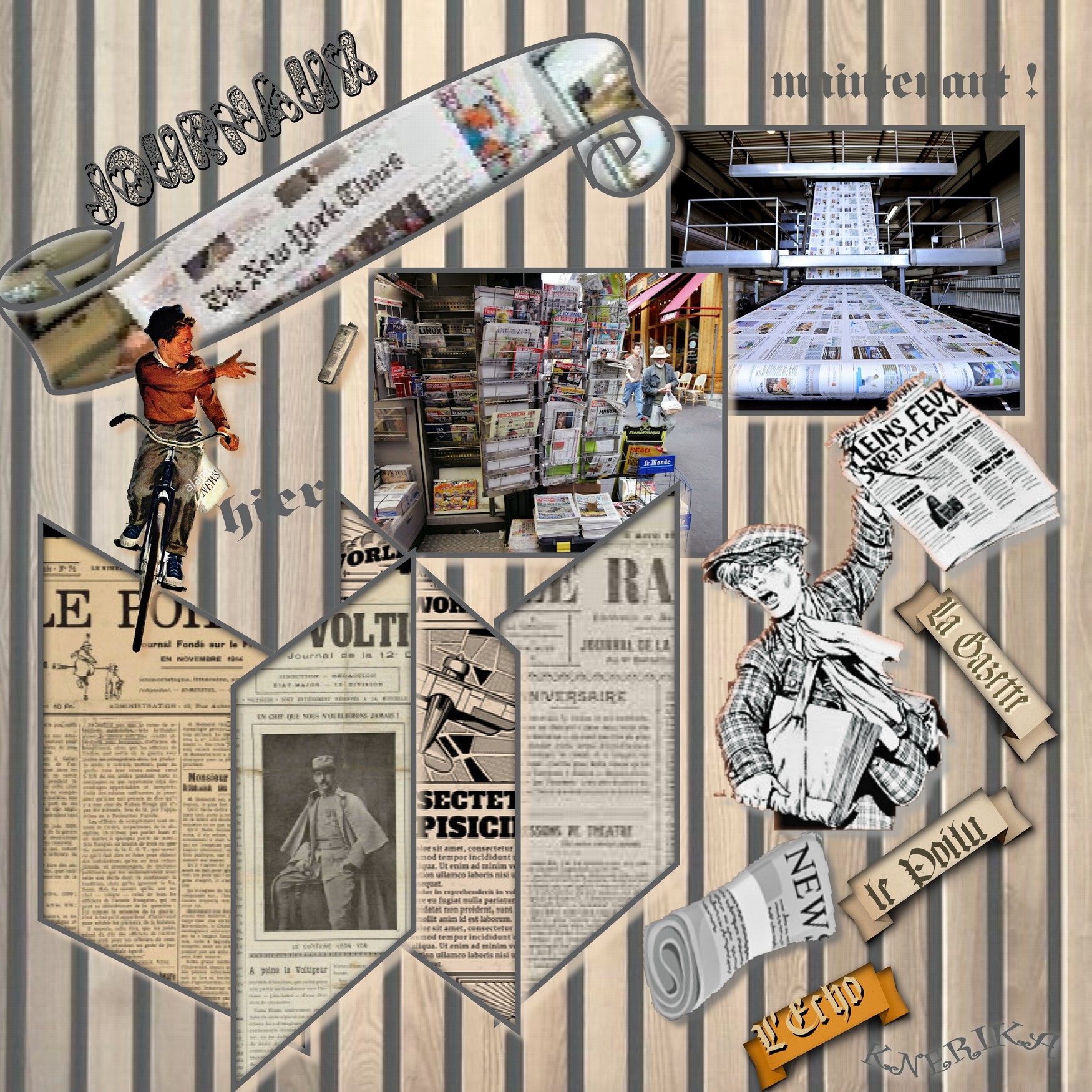 journaux d'hier et aujourd’hui, Anne Marie